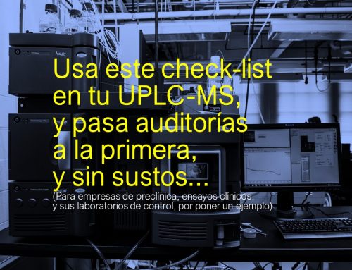 Check-list inspección informática de UPLC-MS